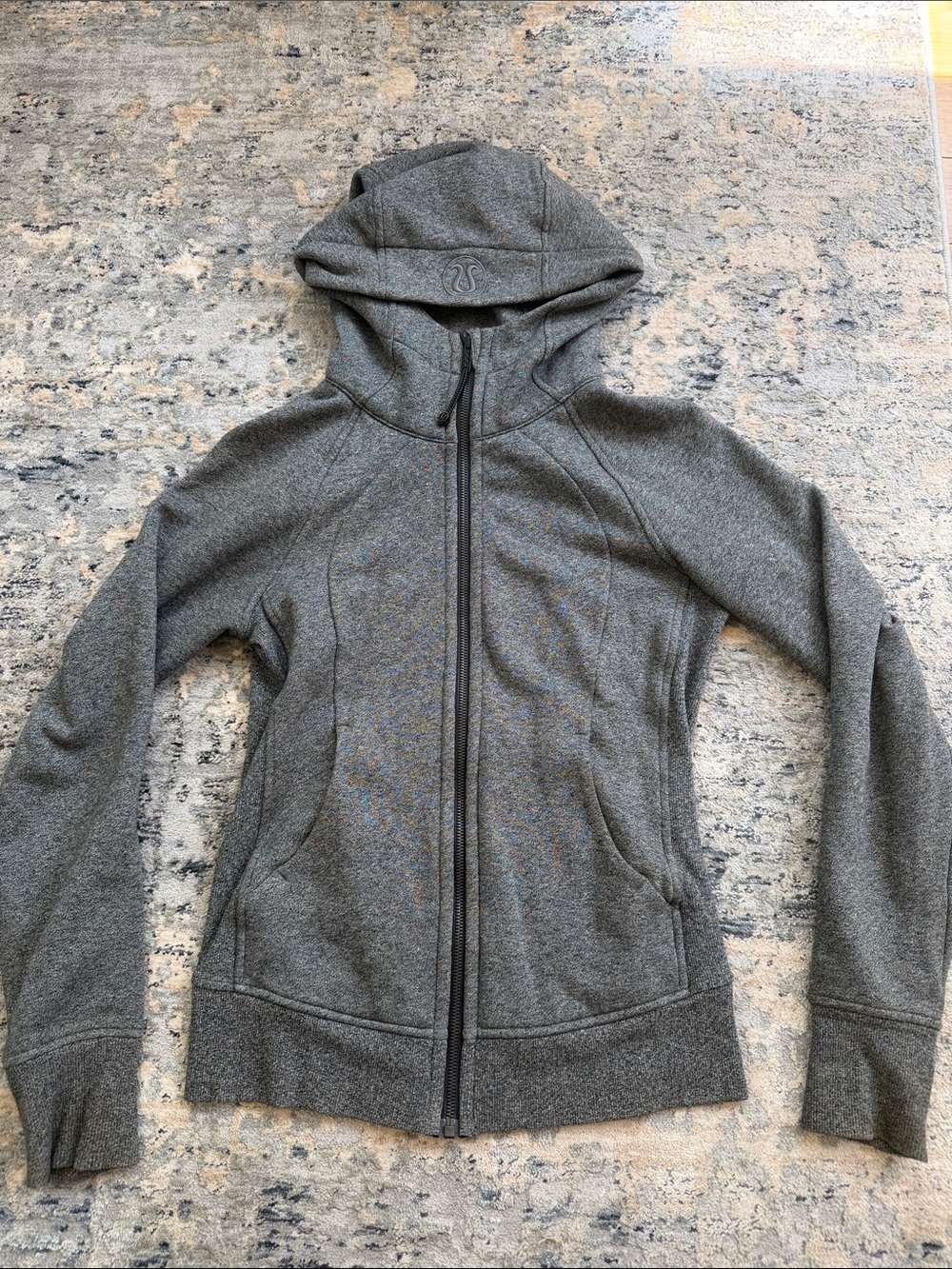 Lululemon grey scuba hoodie jacket